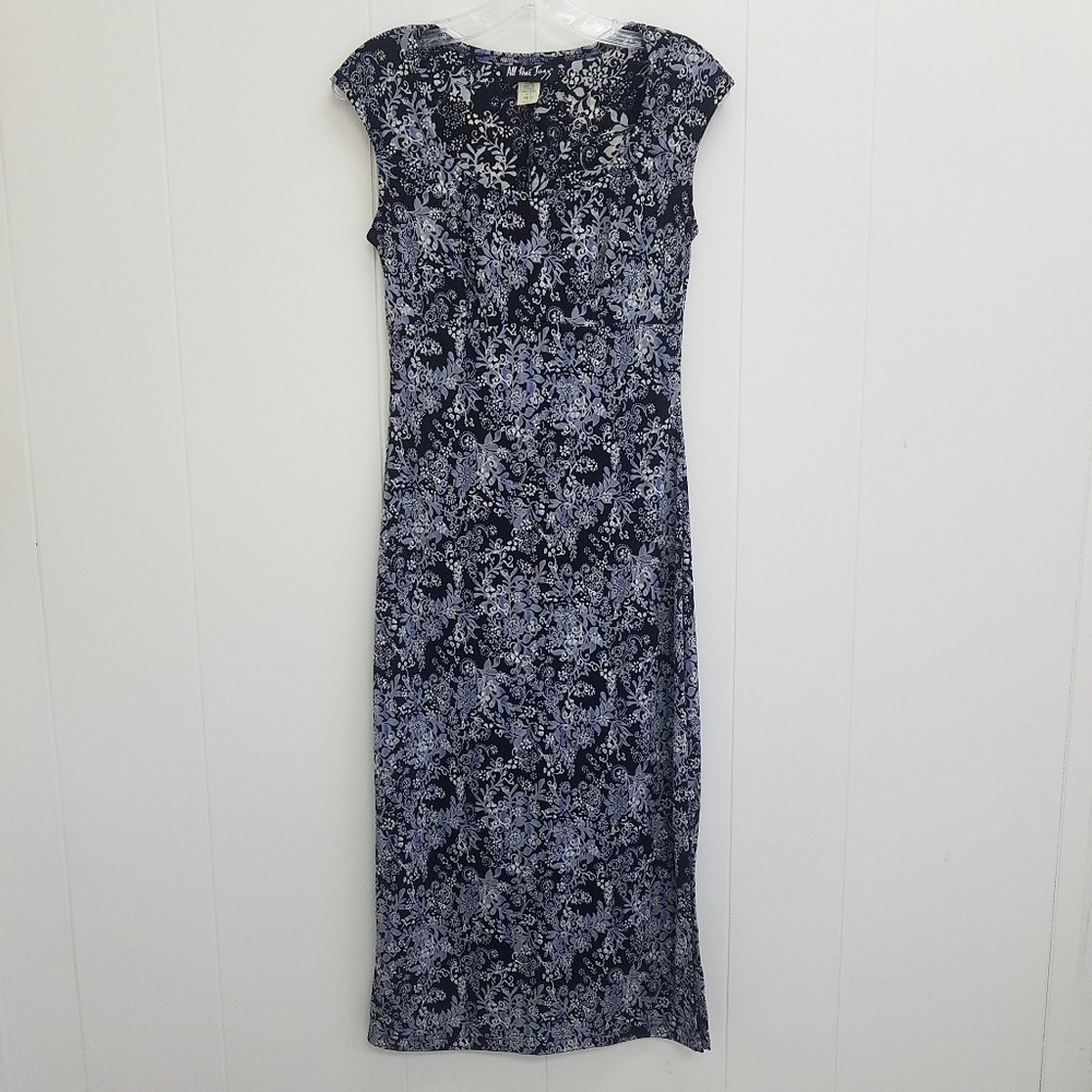 All That Jazz Vintage Floral Print Long Dress
